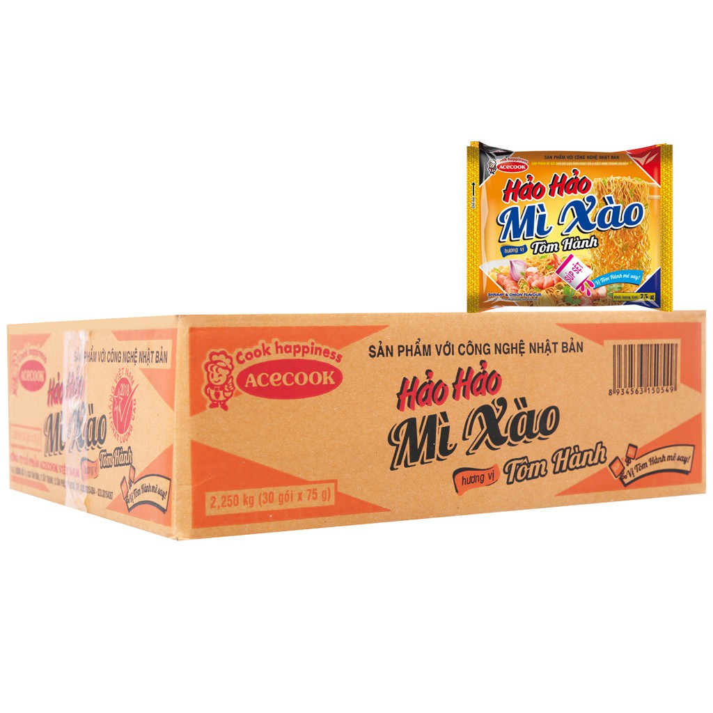 Mì xào khô vị tôm hành Hảo Hảo Vina Acecook 75g - 1022098 | BigBuy360 - bigbuy360.vn