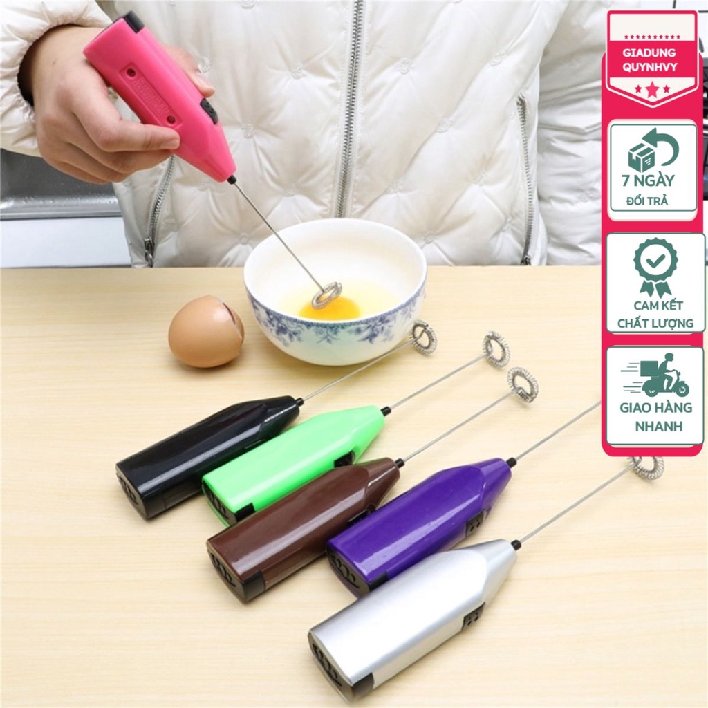 Máy đánh trứng mini, máy đánh cà phê tiện ích