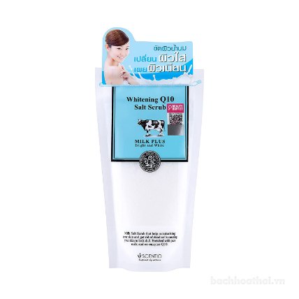 Muối tẩɏ tế bào hư tổn Scentio. Milk. Plus. Whitening. Q10 Salt Scrub Thái Lan