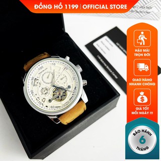 Đồng hồ nam- đồng hồ dây da handmade chống xước chống nước chất liệu không gỉ bảo hành 6 tháng 1175JE- 1199 Watches