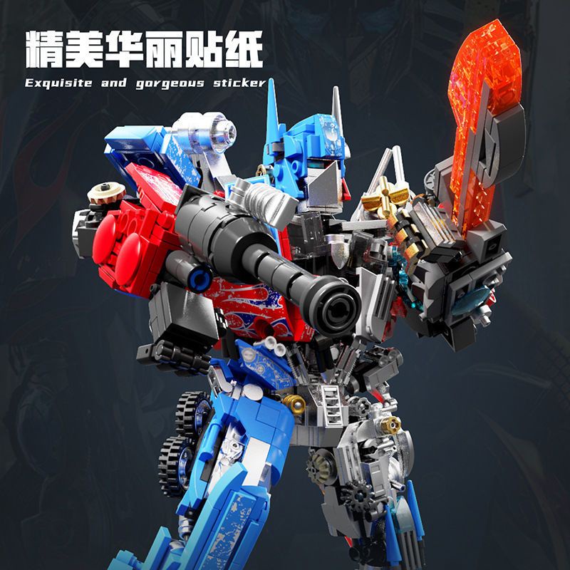 Đồ chơi Lắp ráp Mô hình LW 7037 7038 Moc Super Bumblebeeed Mecha Defender Justice Heroed Robot