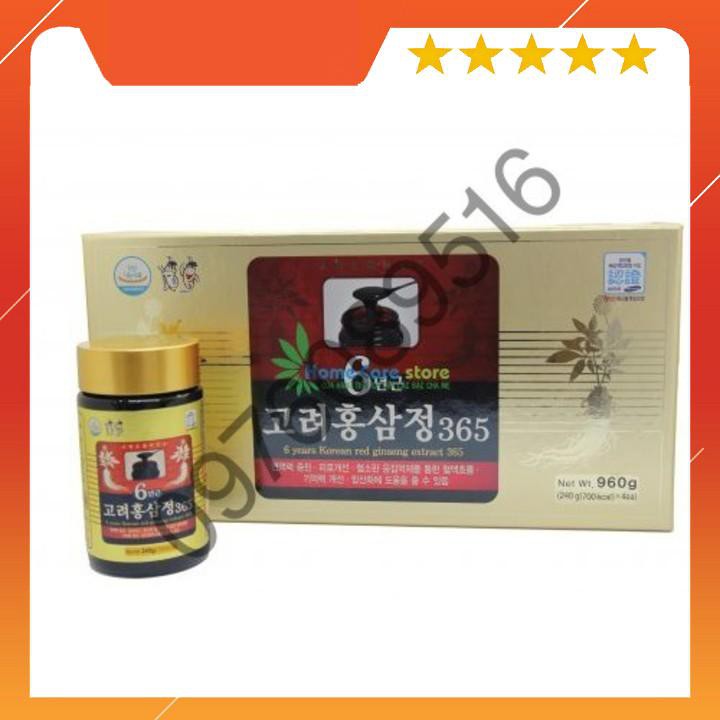 Cao Hồng Sâm 6 Tuổi 365 Hộp 4 lọ x 240ml Hàn Quốc