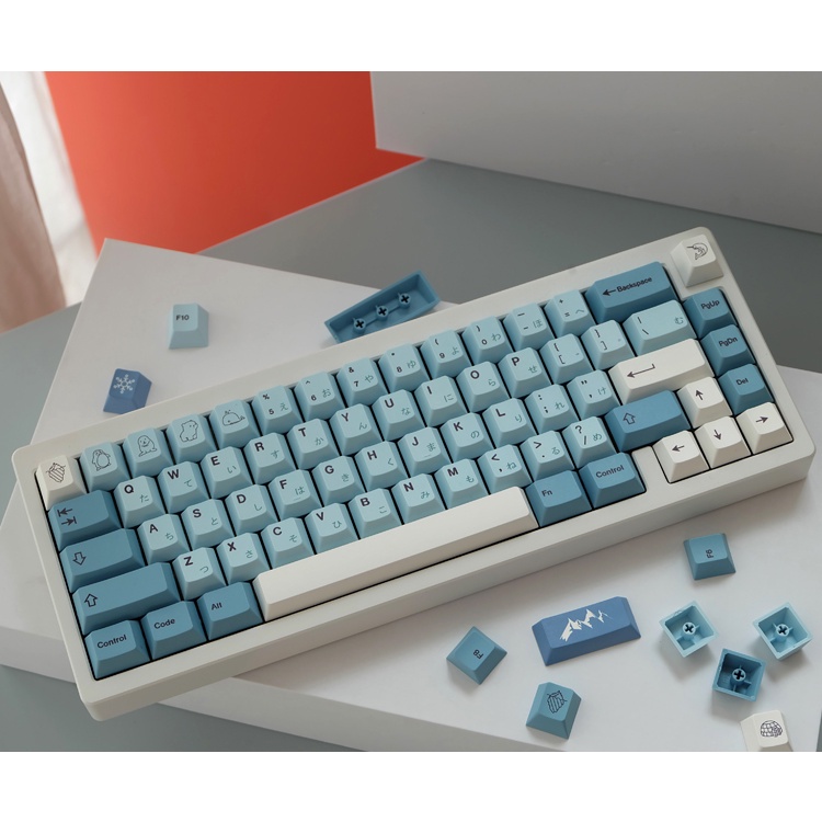 Bộ 142 Phím GMK Iceberg PBT Phong Cách Nhật Bản Cho Bàn Phím Cơ 61 64 84 108