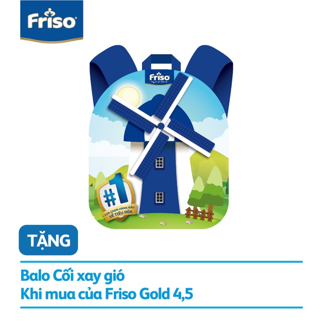 (HCM) Quà tặng Balo Cối Xay Gió Friso Gold Cho Bé