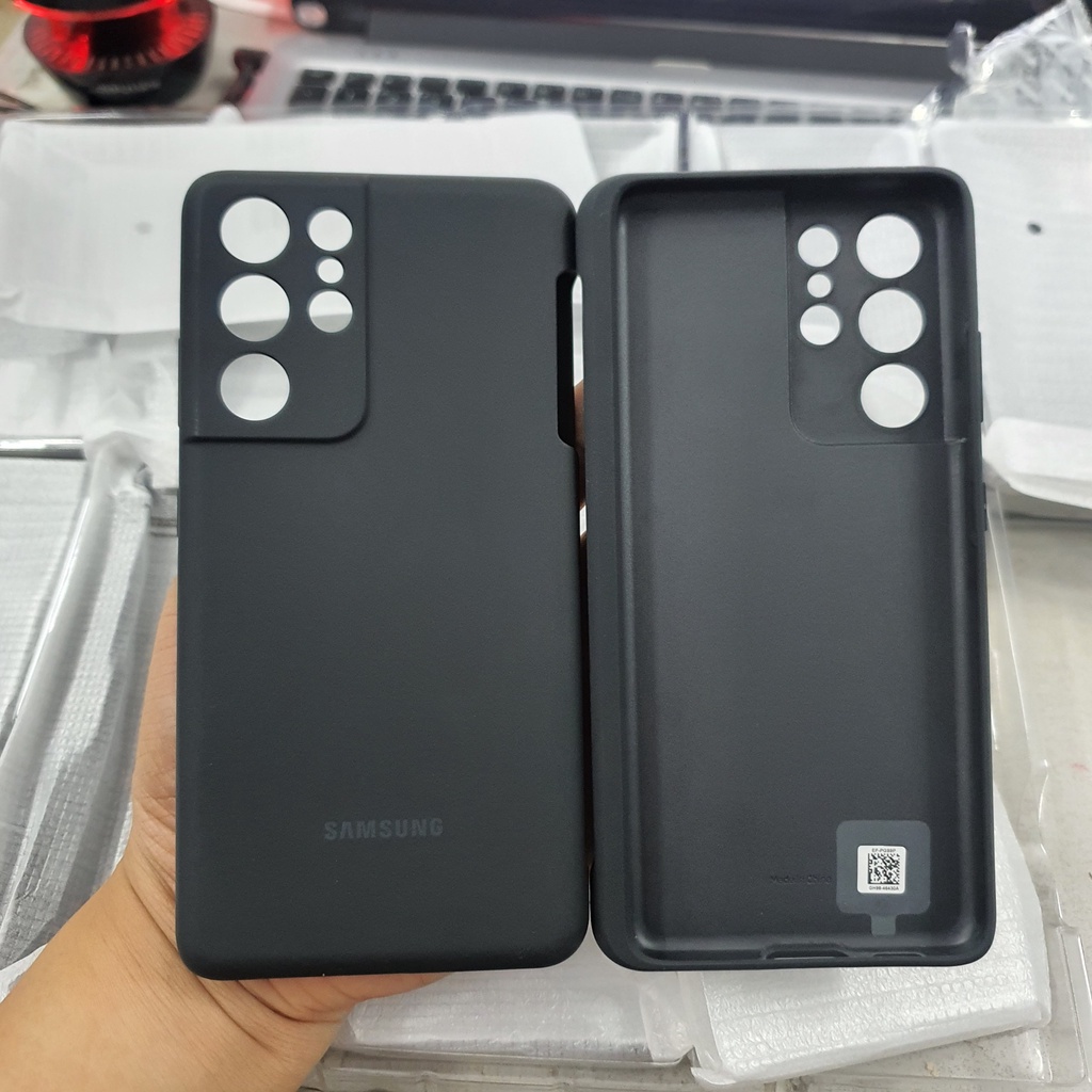 Ốp Lưng Samsung Galaxy S21 Ultra Chính Hãng, Có Khe Cắm Bút , Silicon Chống Bẩn