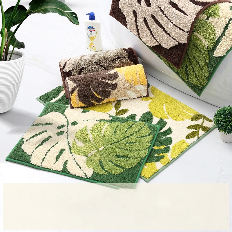 Thảm lau chân chùi chân trải sàn nhà bếp phòng khách trang trí Moonhome thấm hút chống trượt kích thước 40x60 và 50x80cm