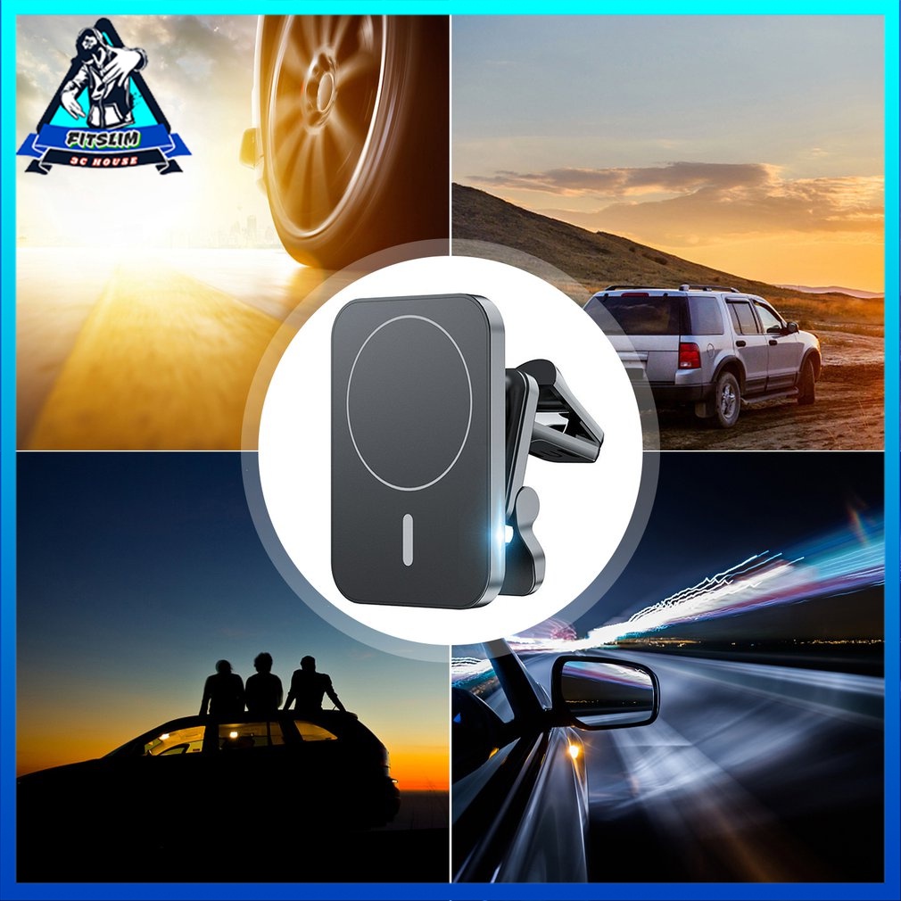 Sạc Xe Hơi  15w/Sạc ko dây táo/Qi Xoay 360 Độ