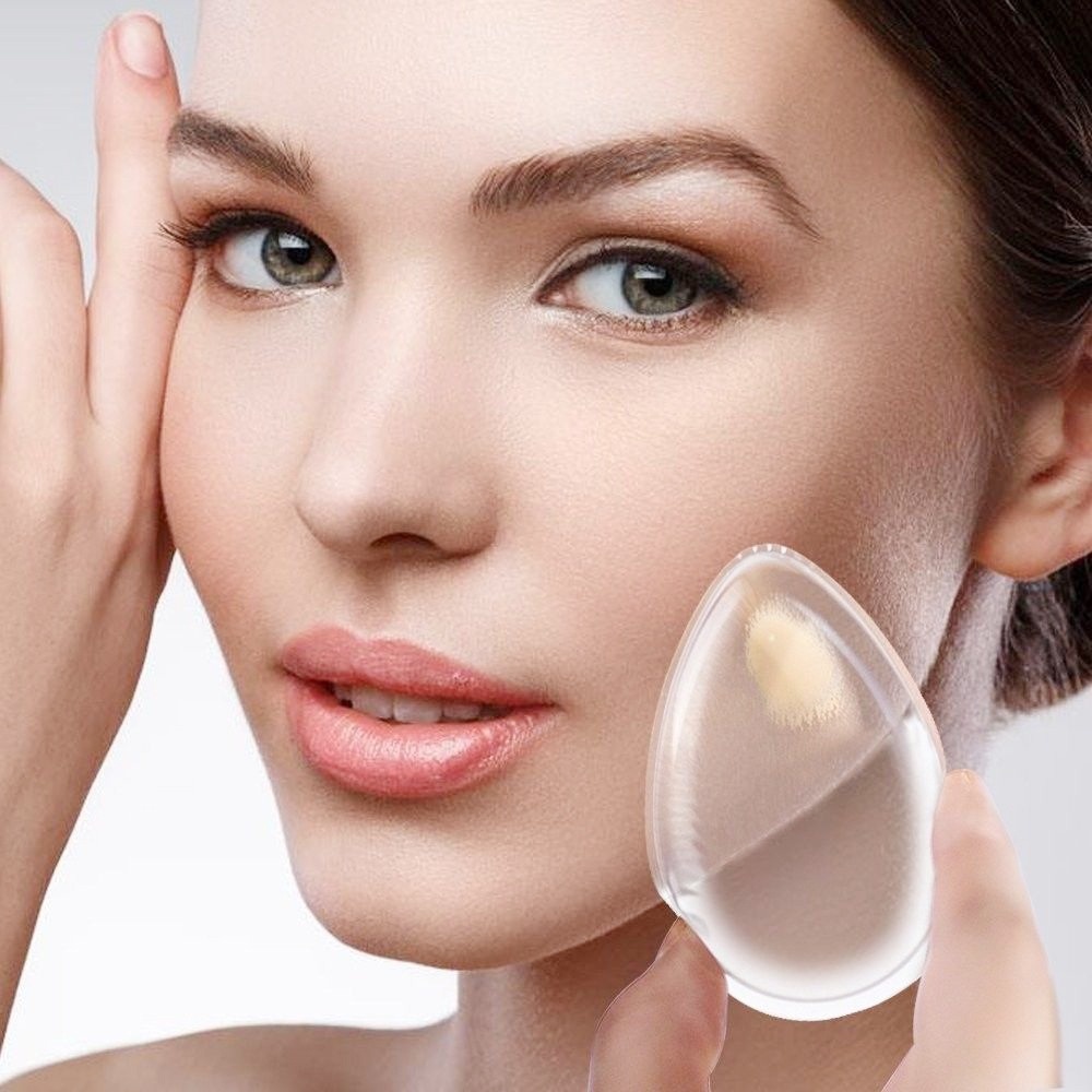 Mút Trang Điểm Bằng silicone Trong Suốt Tiện Dụng