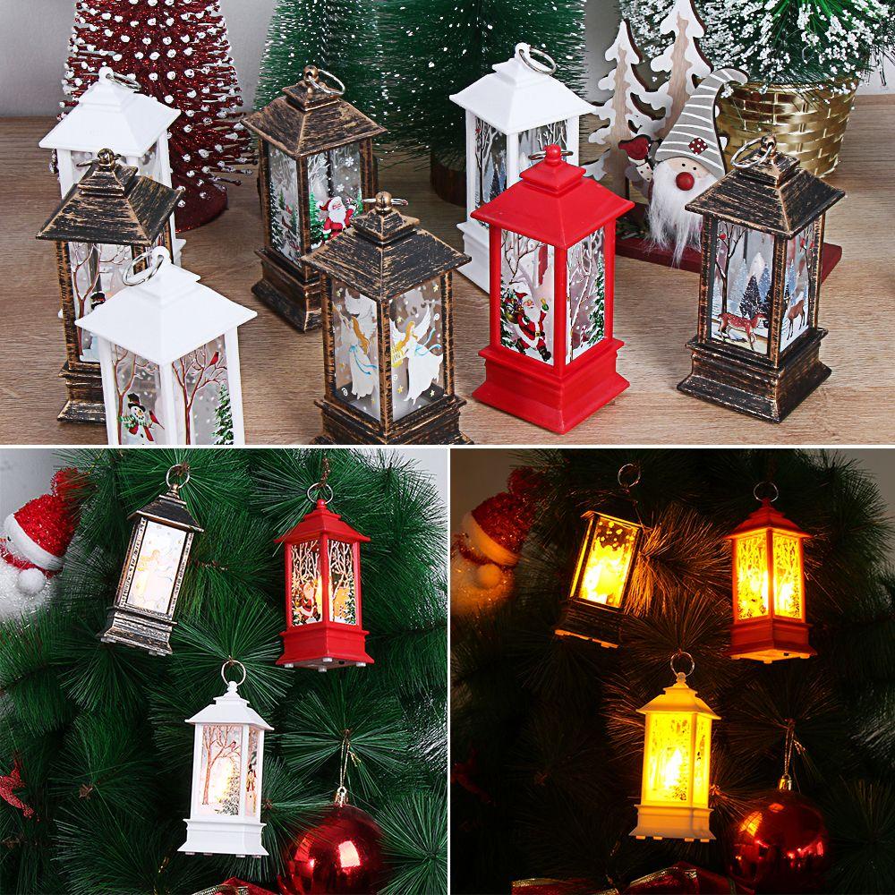 GOGOUP Đèn Lồng LED Hình Người Tuyết, Ông Già Nô En, Tuần Lộc, Ông Già