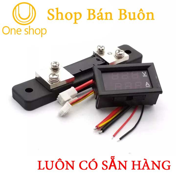 Module Đo Dòng Đo Áp 0-100V/50A ( Có Kèm Trở Shunt )