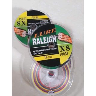 Dù câu cá x8 7 màu lure raleigh