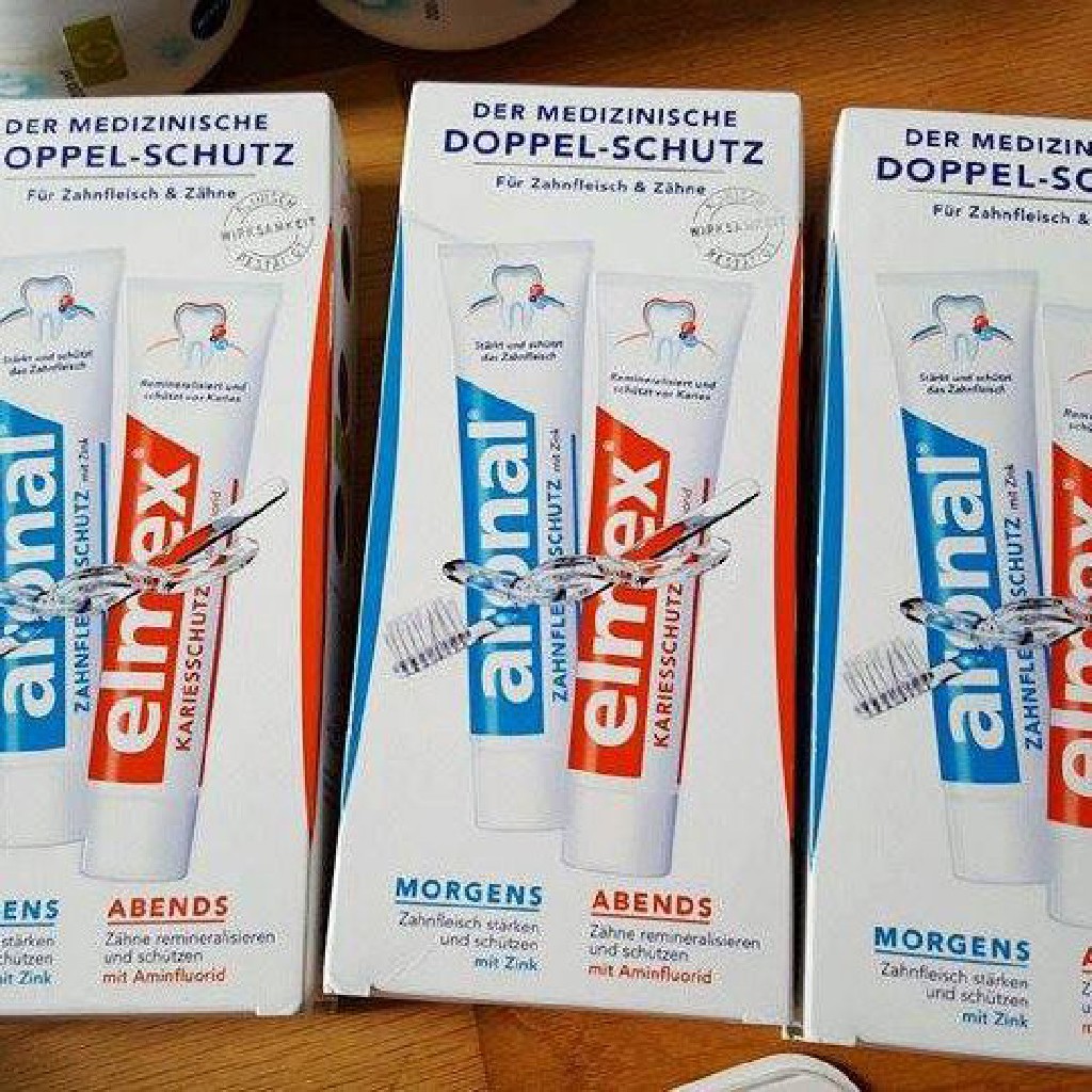 Kem đánh răng Elmex & Aronal nội địa Đức chống mảng bám và bảo vệ chống sâu răng, hơi thở thơm tho c