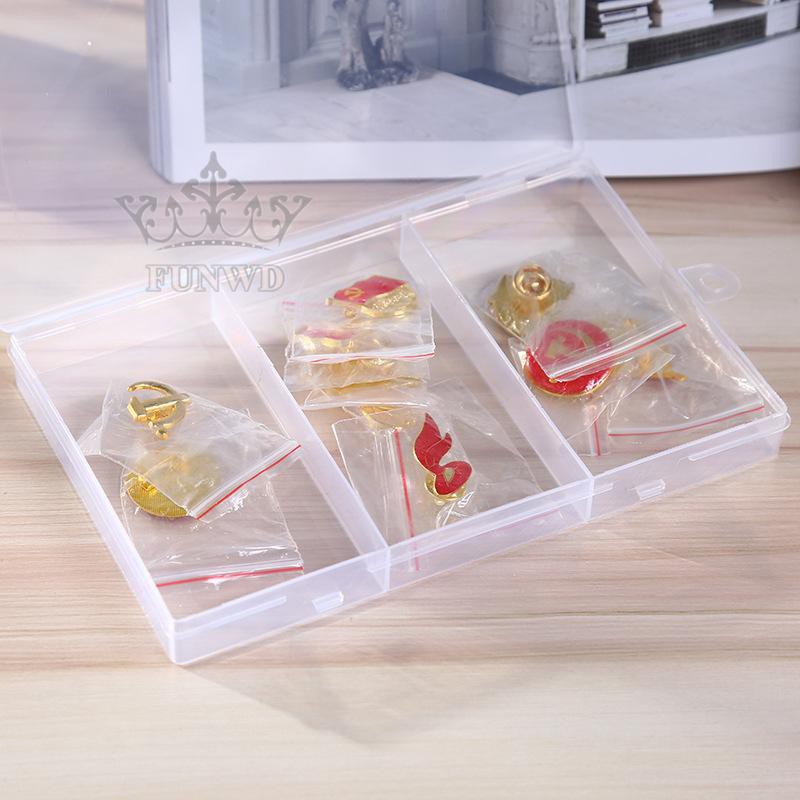 Hộp Nhựa Trong Suốt 3 Ngăn Đựng Trang Sức Tiện Dụng