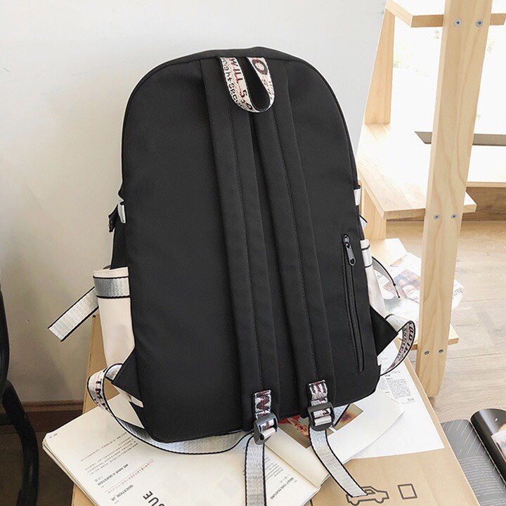 Balo học sinh cấp 2 , 3 thời trang cá tính nam nữ chống thấm nước ( Không Kèm Phụ Kiện ) size 42cm