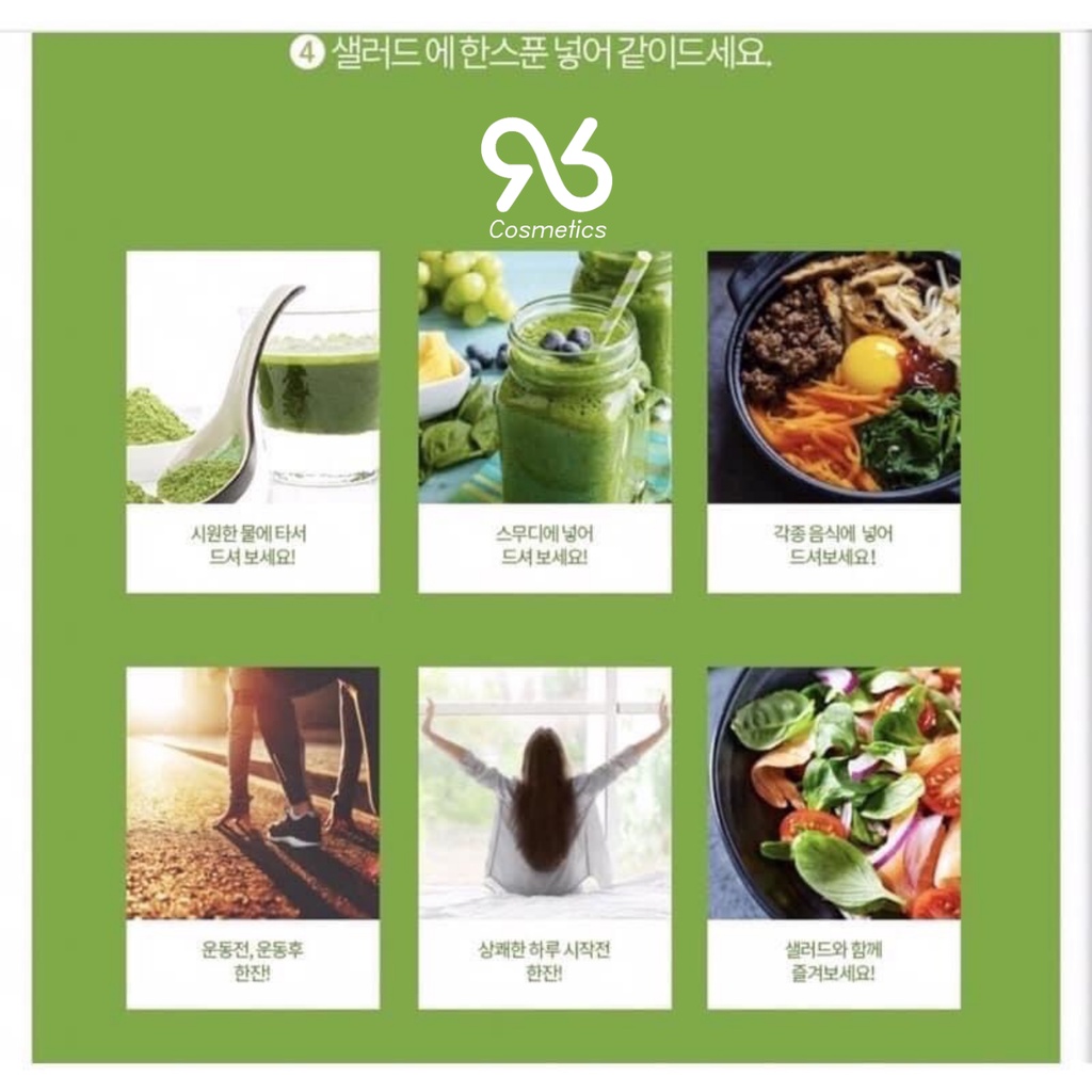 Bột lúa non đẹp da, hỗ trợ giảm cân, cung cấp chất xơ, vitamin và chống lão hóa Golden Herb 100 gói cao cấp Hàn