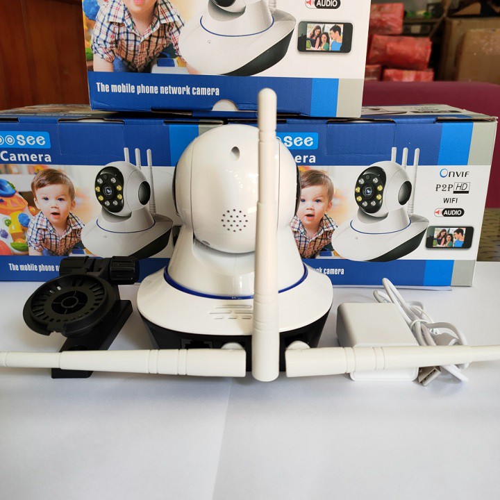 [GIÁ SẬP SÀN] CAMERA 3 RÂU YOOSEE 8LED 2.0MPX FHD 1080P XOAY 360 ĐỘ SIÊU NÉT - CÓ MÀU BAN ĐÊM | BigBuy360 - bigbuy360.vn