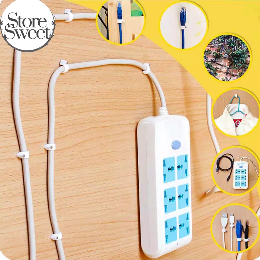 Đinh ghim dây, đinh nẹp dây điện, dây mạng, dây truyền hình cáp F12 túi 25 cái
