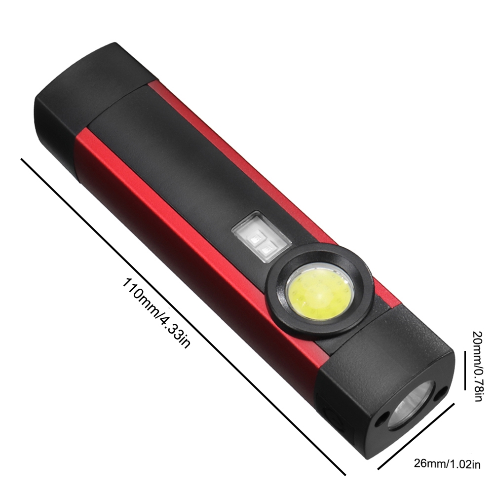 Đèn pin LED 50000Lm XPE+COB 18650 có thể sạc lại cổng USB chất lượng cao