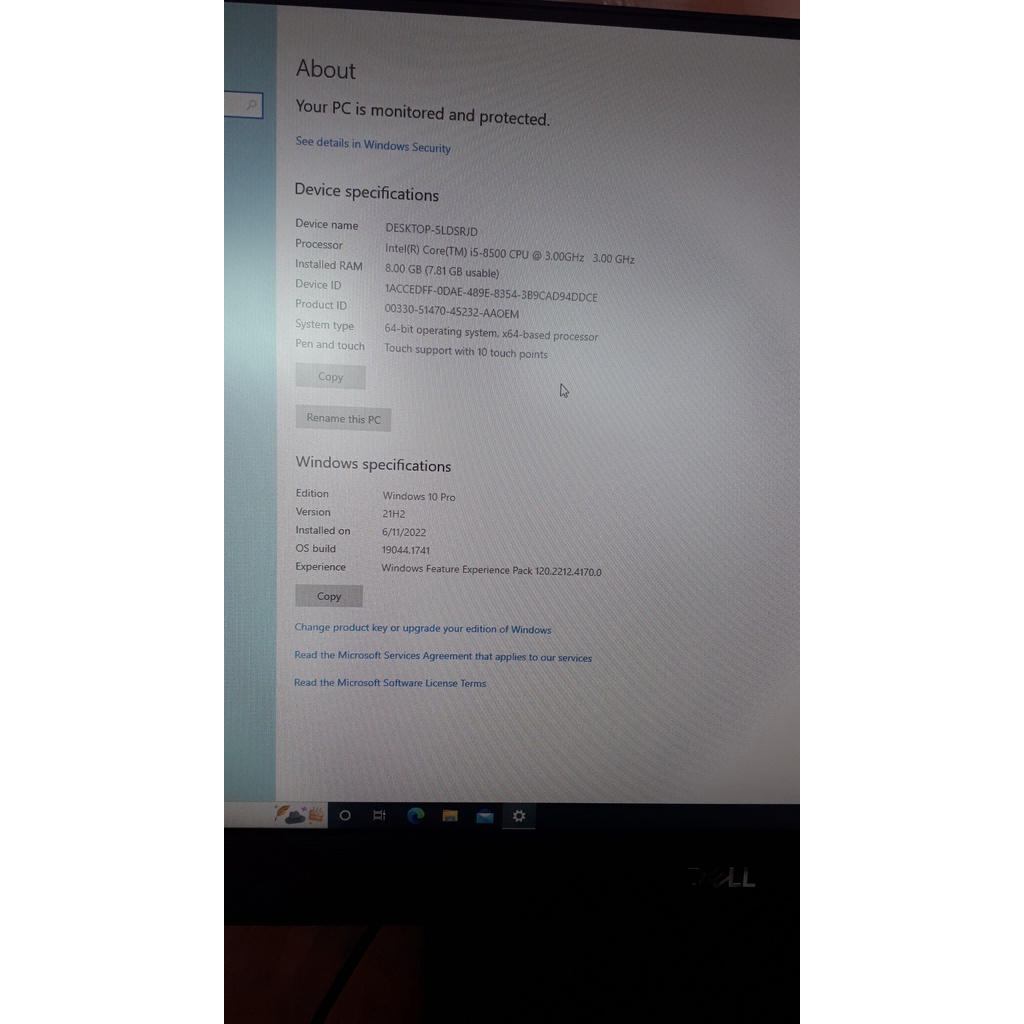 Máy All In One Dell AIO 7460 hàng Nhật màn 24 cảm ứng