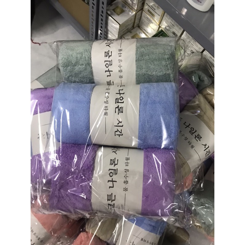 Khăn tắm lông cừu Hàn Quốc 70x140cm ( màu ngẫu nhiên)