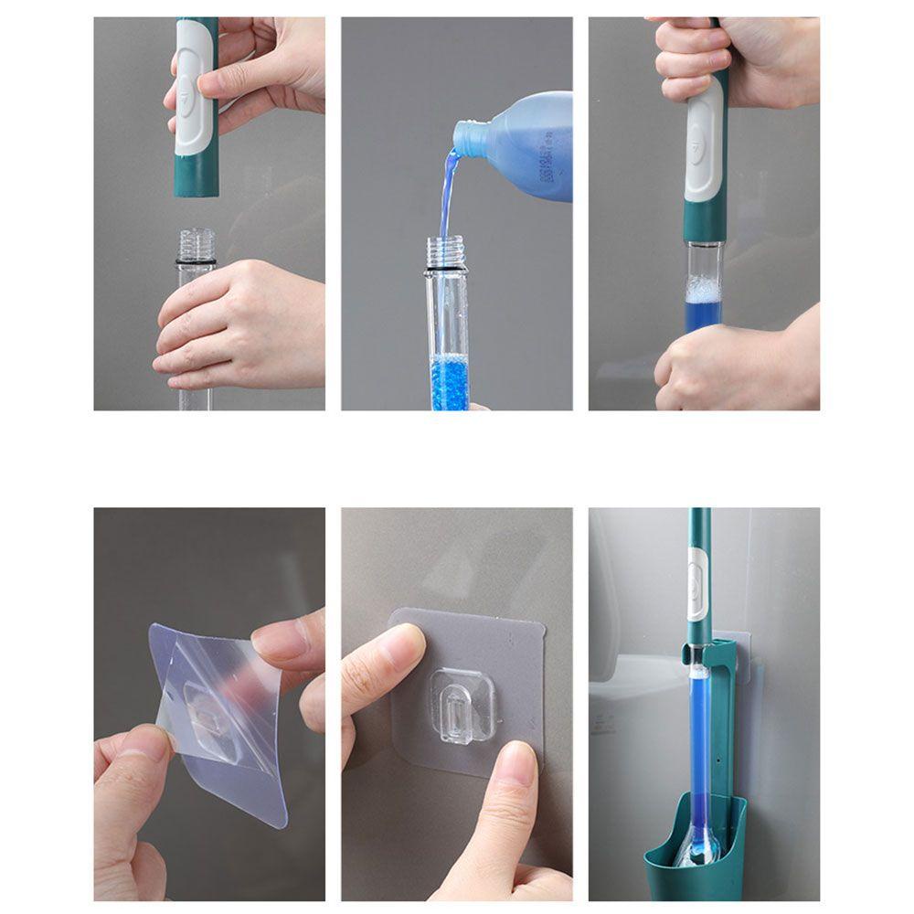 PISTA Giá Đỡ Bàn Chải Vệ Sinh Toilet Bằng Silicon Tiện Dụng
