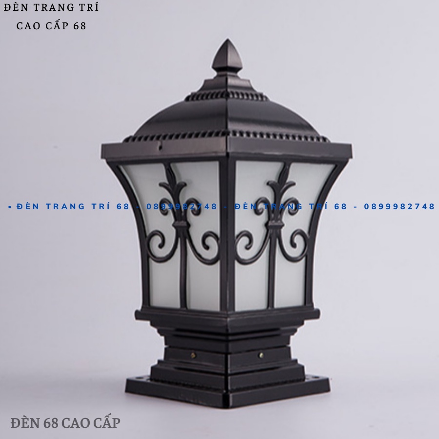 Đèn trụ cổng độc đáo hiện đại trang trí khuôn viên, vườn trong sân