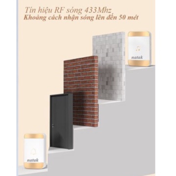 Chuông cửa không dây cao cấp -hàng chính hãng , Bảo hành 12 tháng