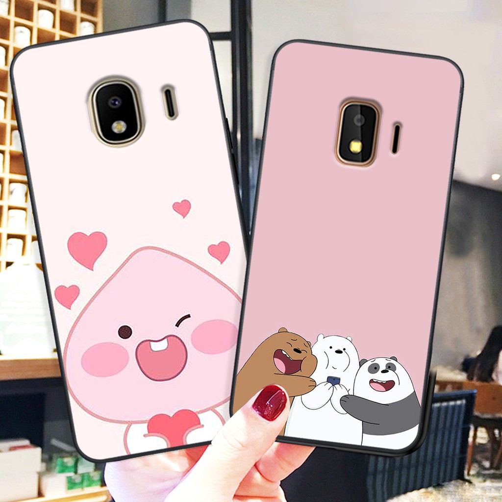 Ốp lưng điện thoại Samsung Galaxy J2 Core - J2 Pro - J4 2018 hình gấu line- Doremistorevn | BigBuy360 - bigbuy360.vn