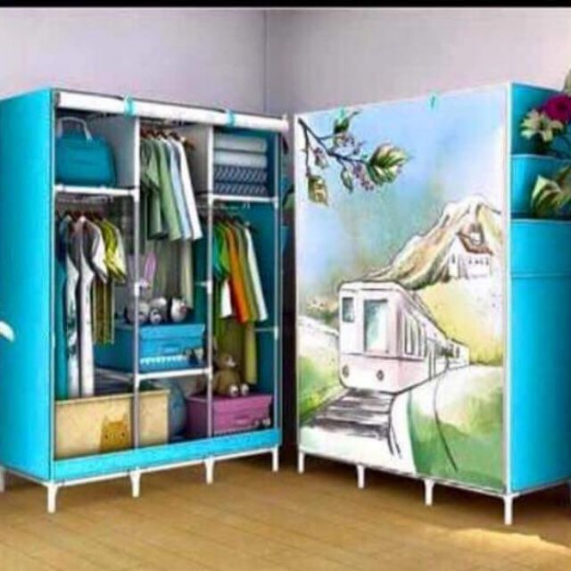 💚 TỦ VẢI 3 BUỒNG 8 NGĂN 3D MỚI CẬP BẾN ĐÂY Ạ!TỦ QUẦN ÁO XINH XẮN, LUNG LINH CHO CĂN PHÒNG💚 THOẢI MÁI TREO ĐỒ mà đổ..