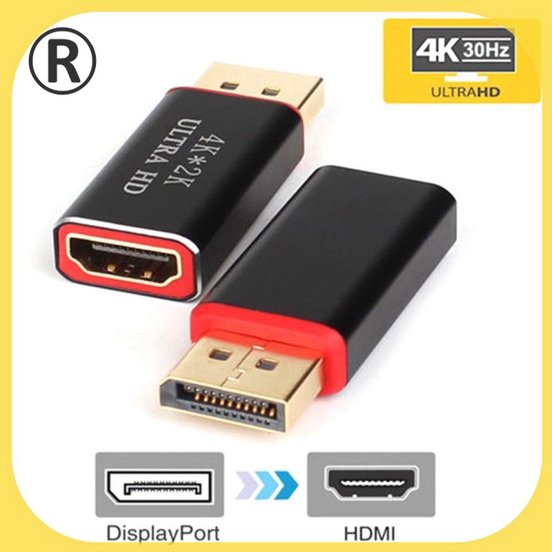 (Hàng Có Sẵn) Đầu Chuyển Đổi Từ Cổng Displayport Dp Sang Hdmi Au 4k