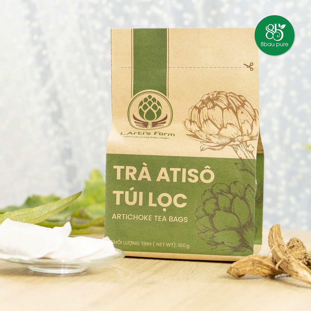 Trà túi lọc atiso tươi nguyên chất LArti's Farm Đà Lạt 100gr  FA1