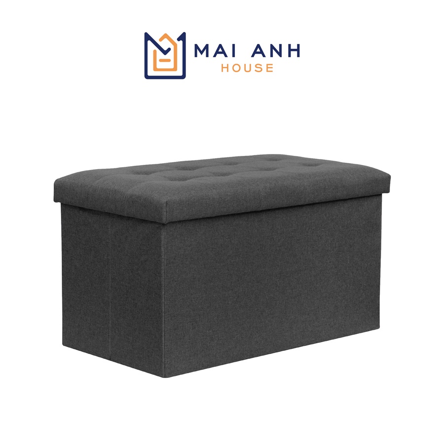 Ghế đôn dáng dài kiêm hộp đựng đồ gấp gọn Mai Anh House MA03