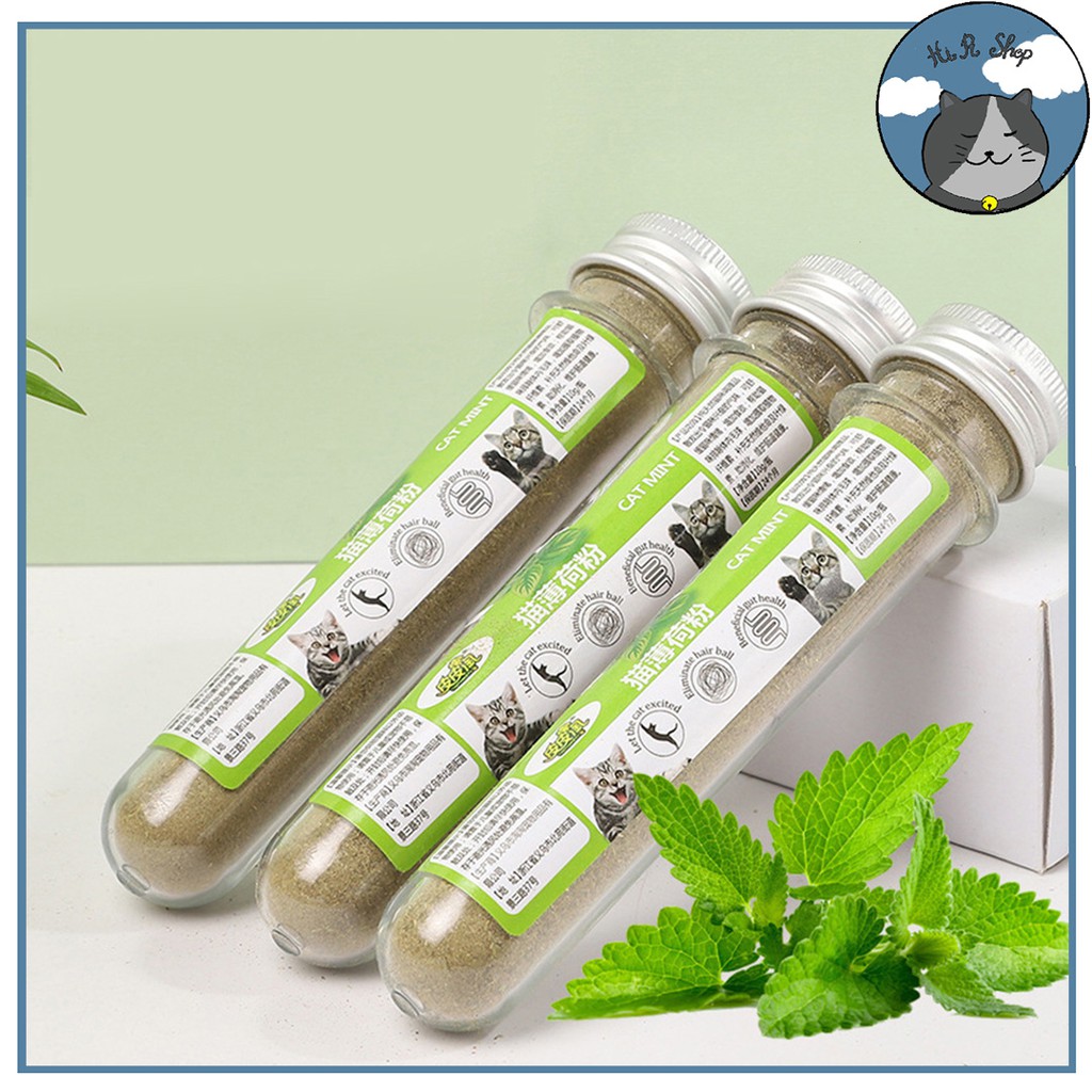 Cỏ Mèo (Catnip) Cho Mèo, Cỏ Bạc Hà Cho Mèo Giá Siêu Rẻ Dành Cho Thú Cưng Ống 10G