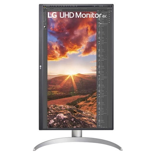 Màn Hình Máy Tính LG UHD 4K 27'' IPS VESA DisplayHDR 400 USB Type-C Chân đế linh hoạt 27UP850-W - Hàng Chính Hãng