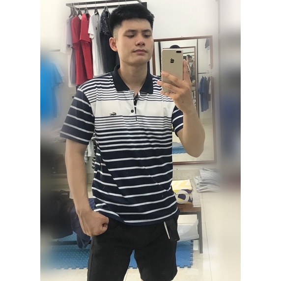 Áo polo cộc tay cho nam vải cotton gai co dãn thoải mái, không bai xù C01
