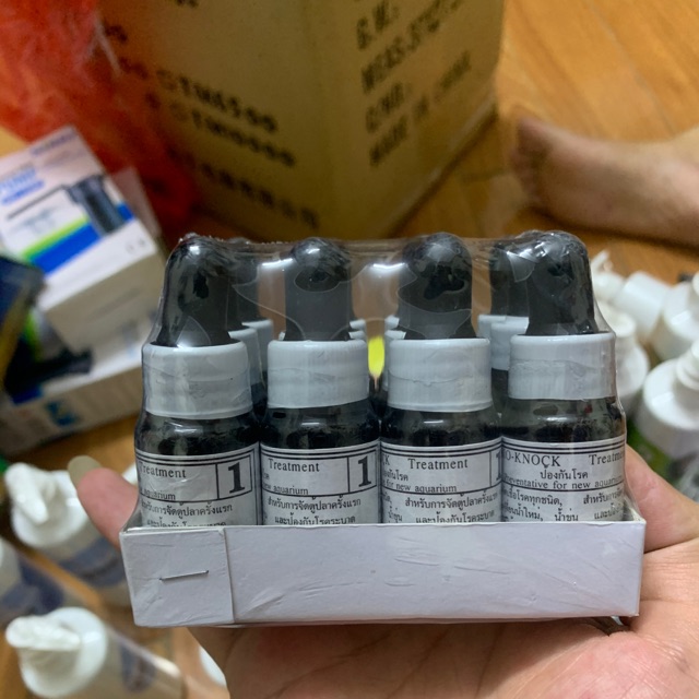 Xử lý nước hồ cá, Trị cụp lắc đuôi cá - Bio Knock số 1