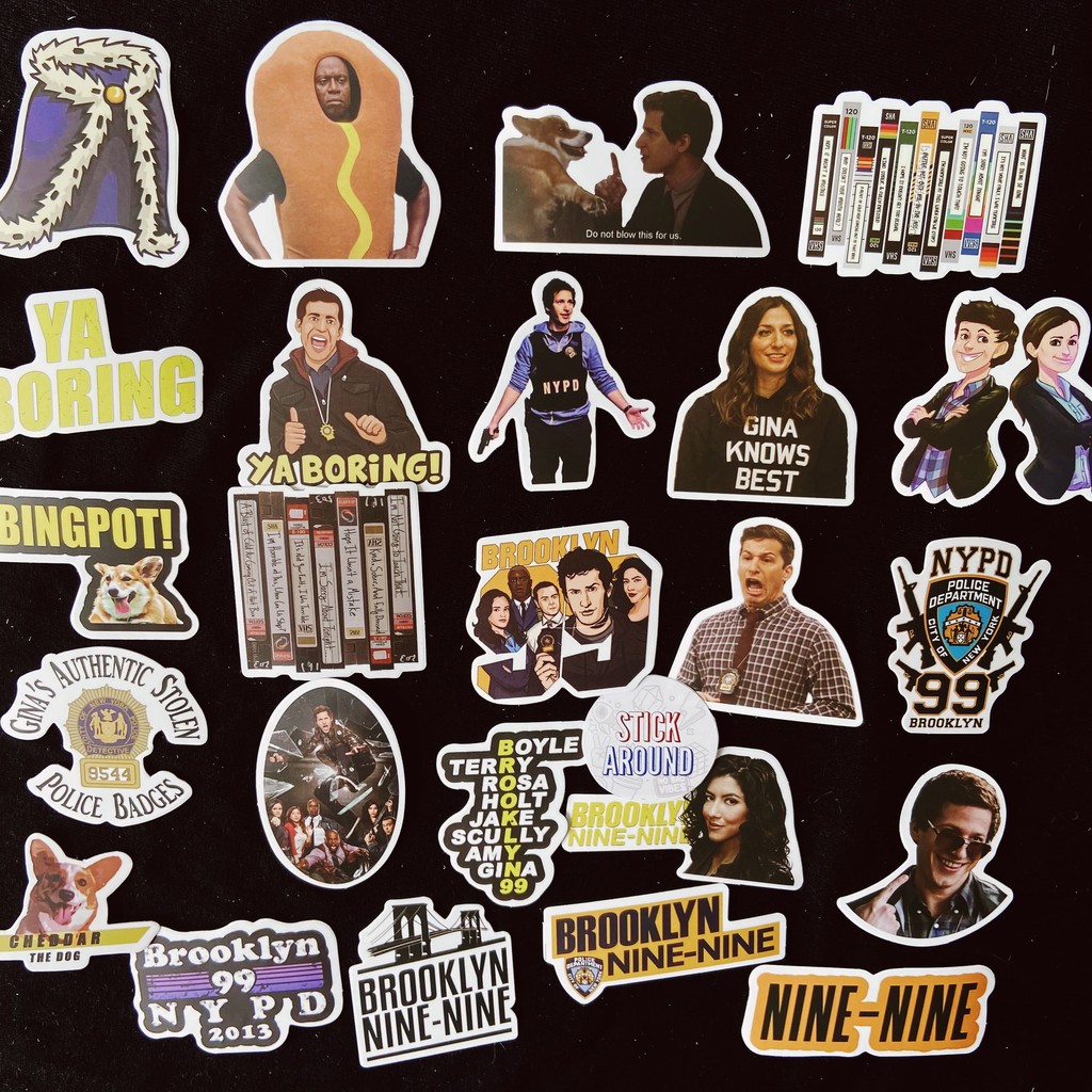 50 sticker Brooklyn Nine Nine US drama hình dán decal chống nước stickaroundvn