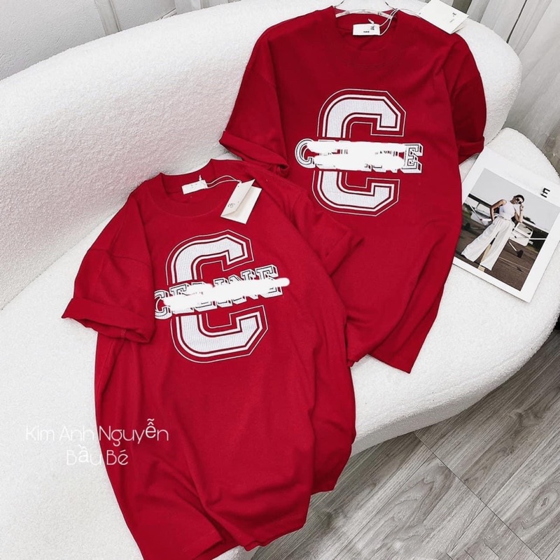 Áo thun cotton áo phông chữ C chưa bao giờ hết hot chất COTTON su form rộng nam nữ