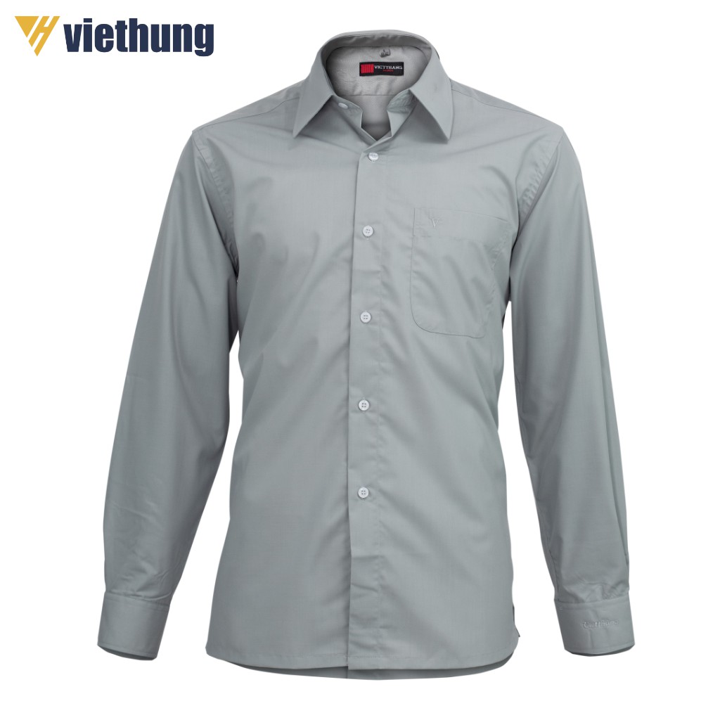 Áo Sơ Mi Nam Trơn Tay Ngắn Tay Dài Form Rộng Big Size Vải Lon Mỹ Thấm Hút Mồ Hôi Sơ Mi Dáng Suông Việt Hưng | BigBuy360 - bigbuy360.vn