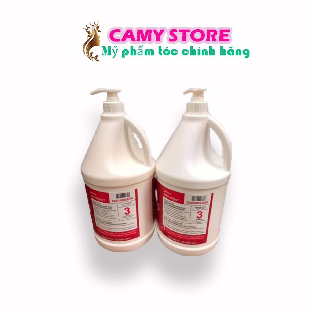 Dầu Gội Can 5 Lít Bed Head Tigi Đỏ Số 3 - Dành Cho Tóc Hư Tổn Nặng, Tiết Kiệm Cho Salon và gia đình