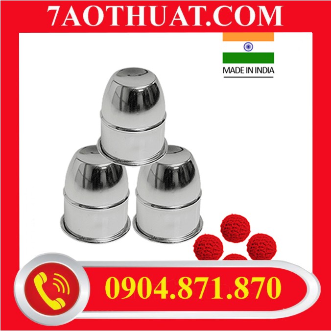 Đạo cụ ảo thuật cận cảnh : Cups and balls (Aluminum)