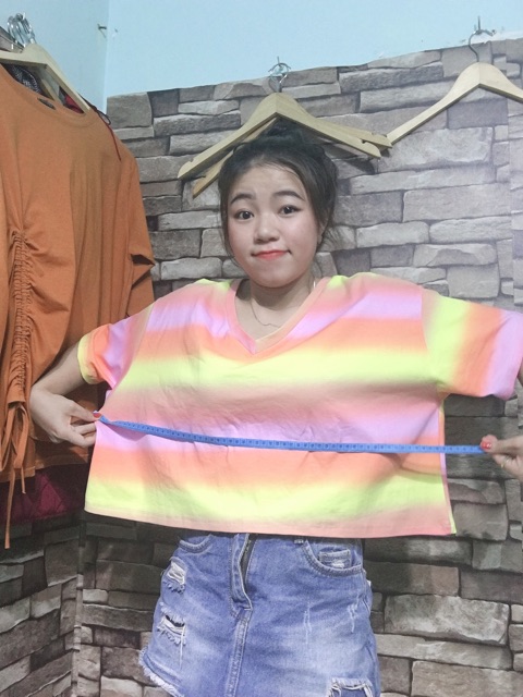 Áo croptop bigsize ngực 140 cm nhiều màu