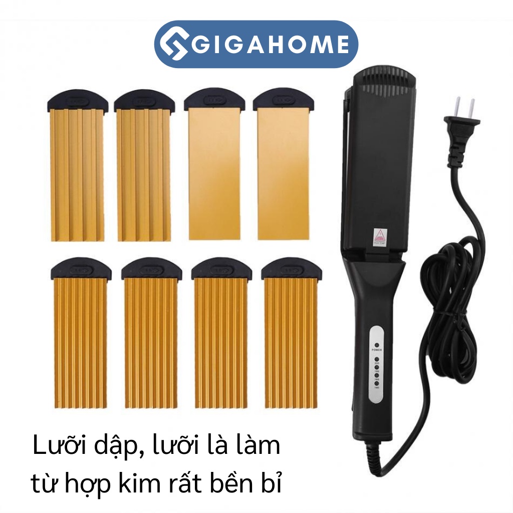 Máy Bấm Xù, Duỗi, Uốn Tóc Chuyên Dụng GIGAHOME Chỉnh Nhiệt Cao Cấp 9017