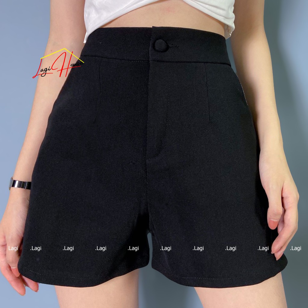 Quần short nữ cạp cao Lagi, ống suông phong cách năng động trẻ trung chất vải thoáng mát siêu thoải mái | BigBuy360 - bigbuy360.vn