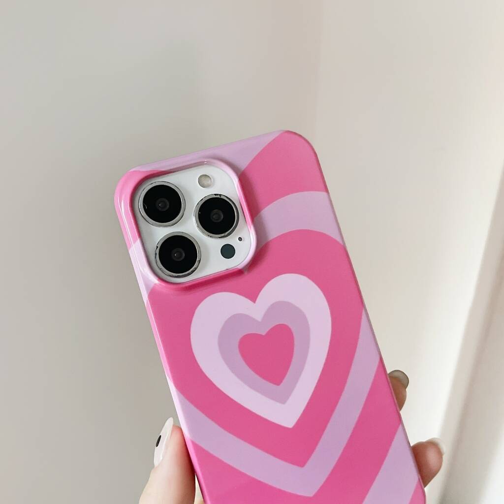 Ốp Điện Thoại Cứng Họa Tiết Trái Tim Cho iPhone X Xs Xr Xsmax 11 11Pro 11ProMax 12 12Pro 12ProMax 13 13Pro 13ProMax 14 14Pro 14Plus 14ProMax