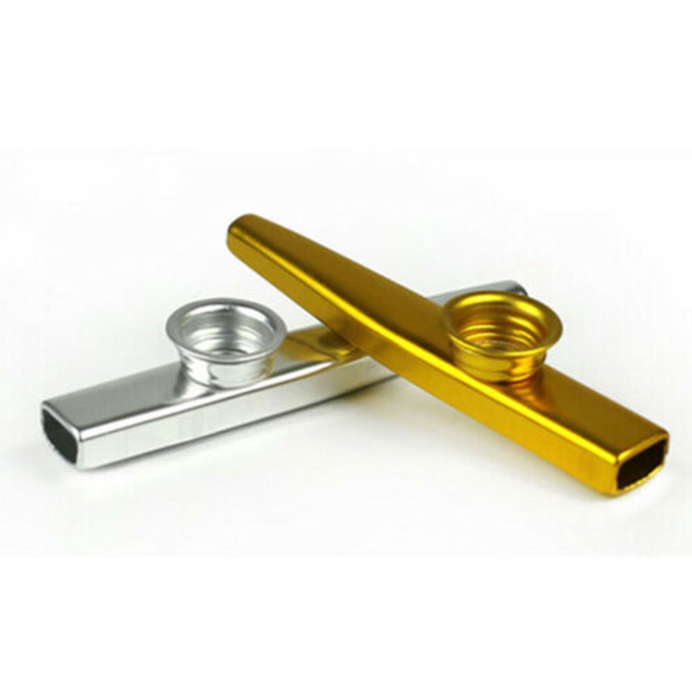 Bộ 5 Kèn Kazoo Bằng Nhôm Màu Bạc Hợp Thời Trang Cho Trẻ Em