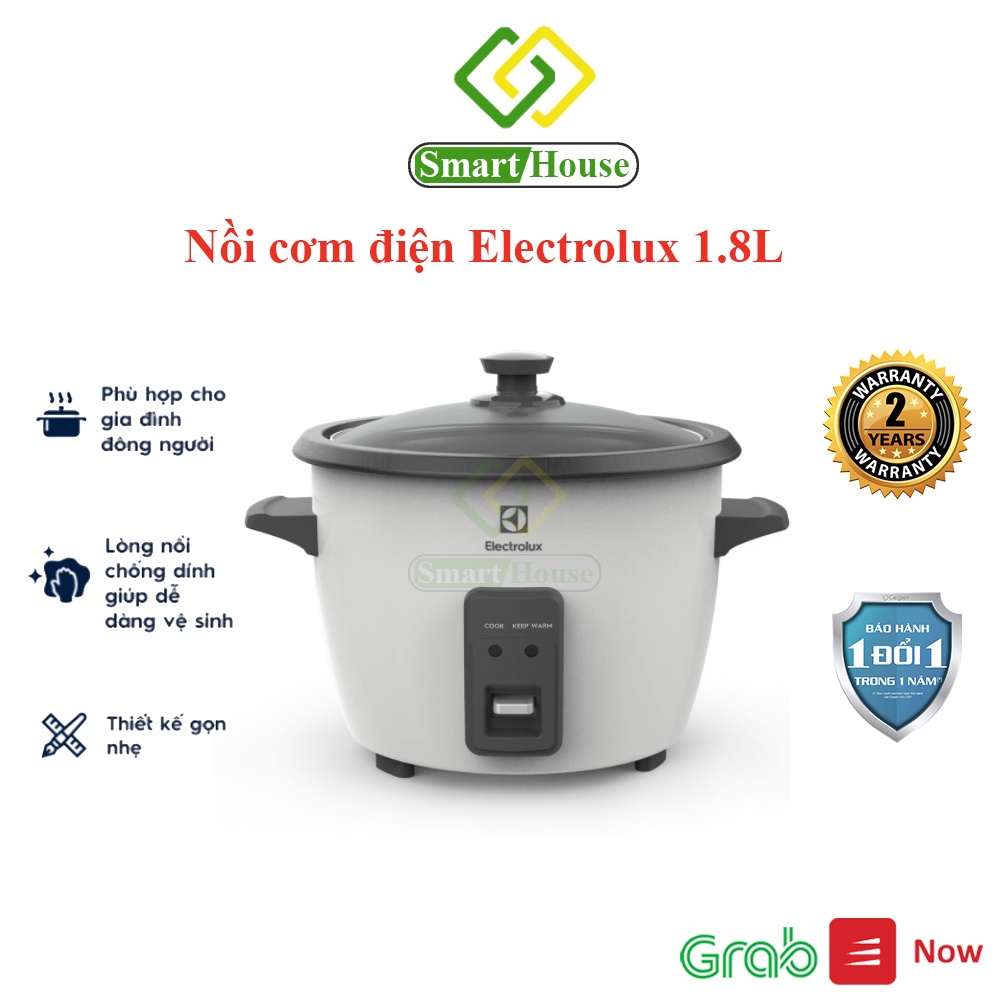 Nồi cơm nắp rời 1.8 lít Electrolux E2RC1-320W - Smart House