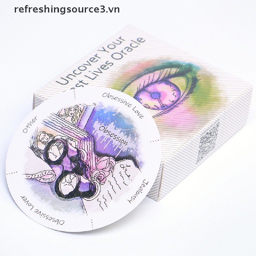 Bộ 87 Thẻ Tròn In Hình Phim Past Life Oracle Độc Đáo