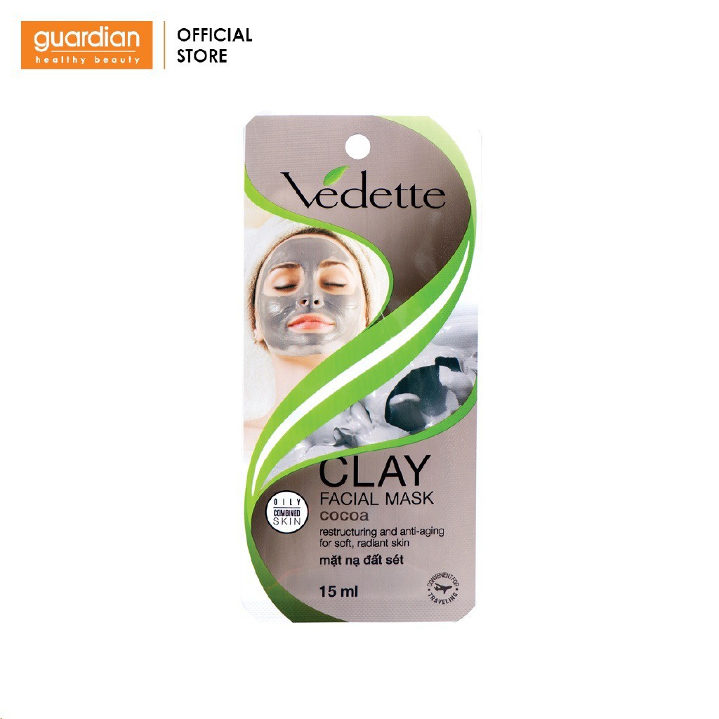 Mặt Nạ Đất Sét Bùn Non Cocoa Vedette 12Gr