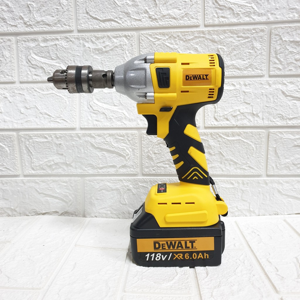 Máy Siết Bu Lông, Máy Vặn Vít DEWALT 198Vf - 2 Pin - Không Chổi Than Đầu rỗng Bắn vít Khoan - Tặng 5 đầu khẩu